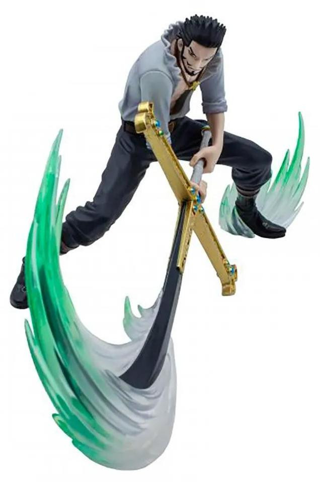 Banpresto One Piece DXF Special Mihawk Dracule Figuur, Gouden, 12 cm