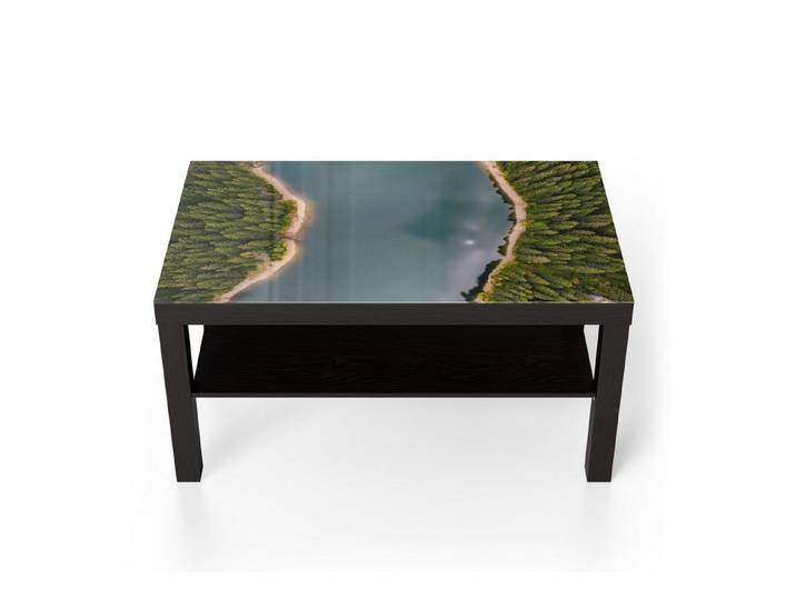 DEQORI Couchtisch 'Verstecktes Flussjuwel', Glas Beistelltisch Glastisch modern
