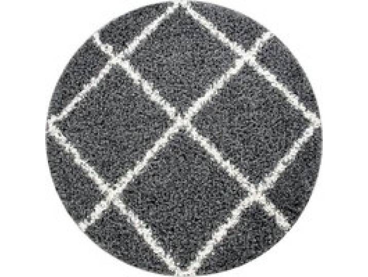 Tapis shaggy Kalea anthracite 160 cm rond