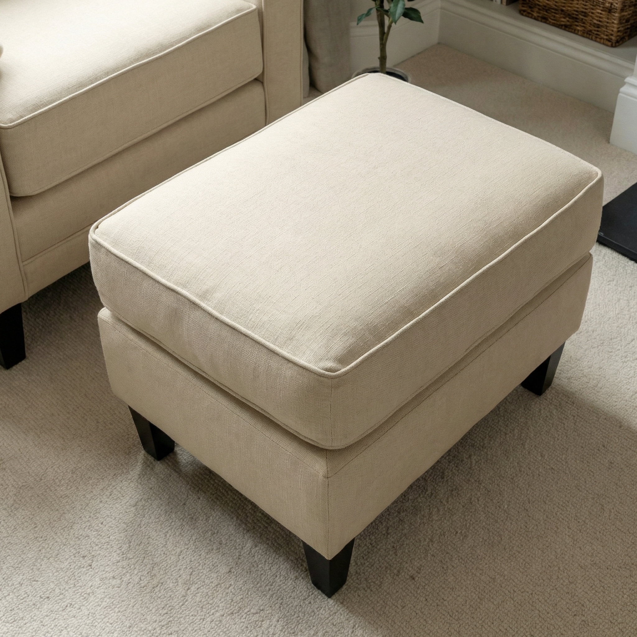 Sofa Style Wiltshire Footstool in Beige
