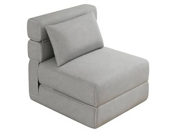 Litake Klappbett Sofa 3-in-1 – Faltbarer Bodensessel mit Matratze & Lendenkissen, Multifunktions-Sitzsack als Gästebett, Schlafsessel für Wohnzimmer, Schlafzimmer, kleine Wohnung
