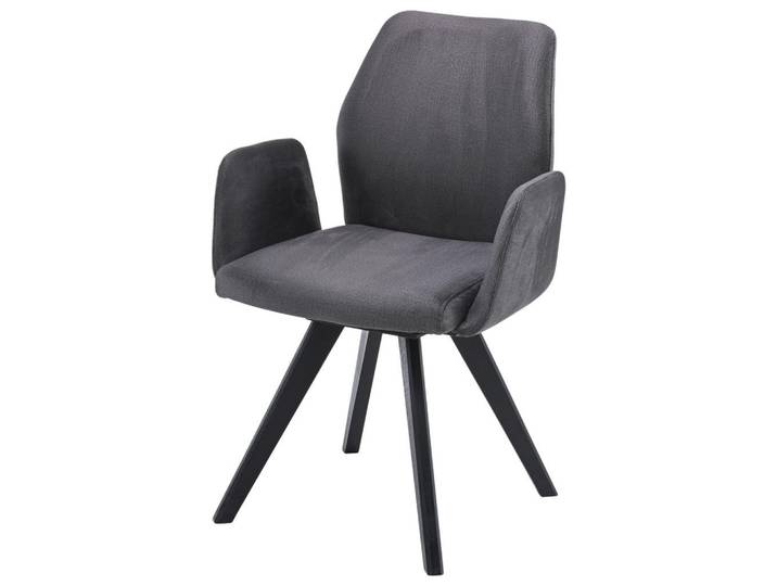 Armlehnstuhl Neva 1 grau Buche massiv, B: 63 cm