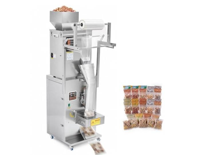 VEVOR Machine d'Emballage et de Remplissage Poudres et Granulés 10-500 g pour Grains de Café\, Épices\, Céréales\, Thé\, Pesage Intelligent\, Remplissage et Scellage Automatiques\, en Acier Inox\, Argent