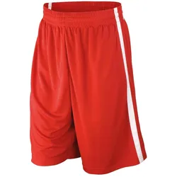 Spiro, Herren, Sporthose, Men's Basketball Quick Dry Short (3XL), Rot, Mehrfarbig