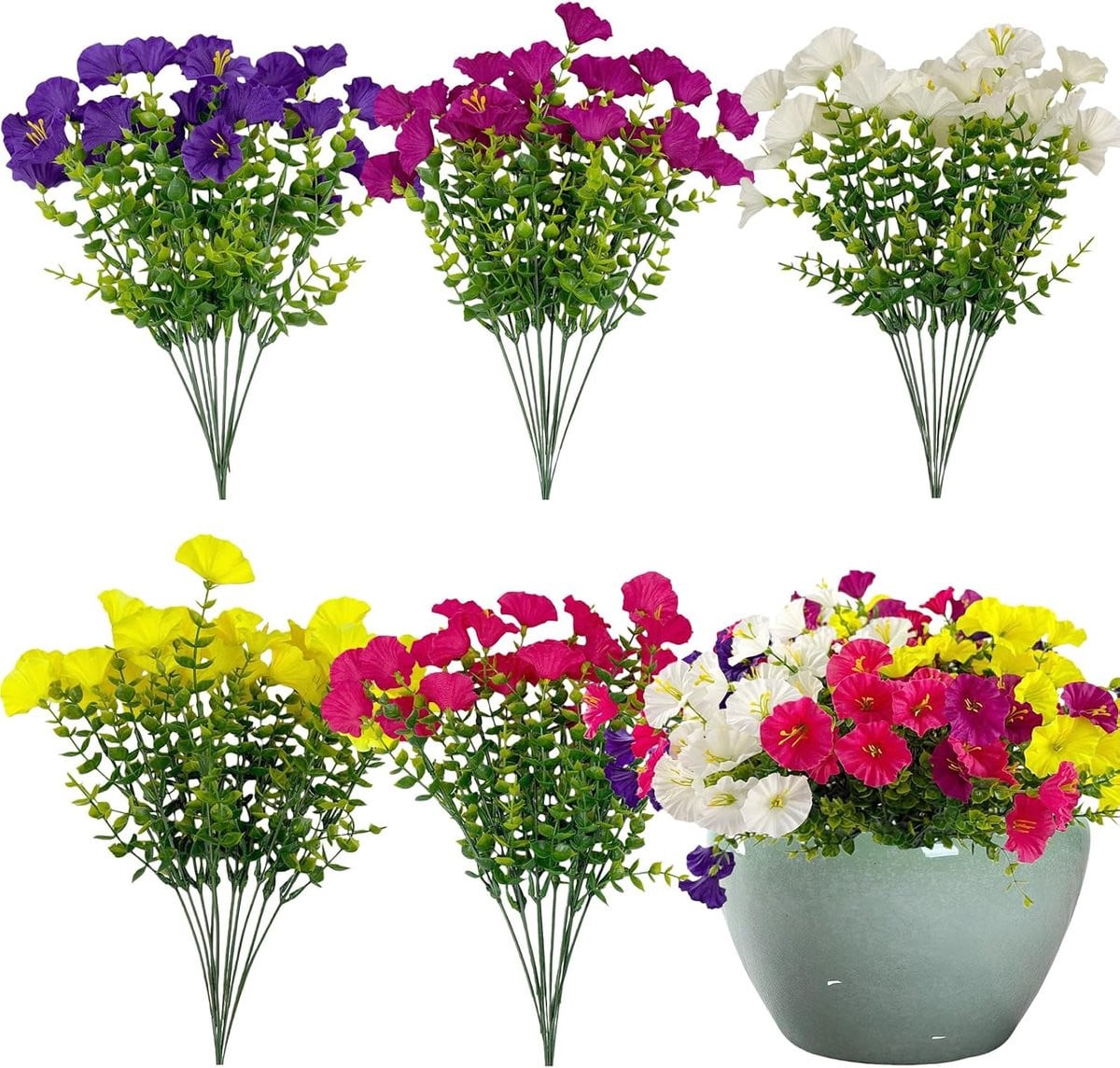 50 stuks Kunstbloemen voor Buiten Petunia's
