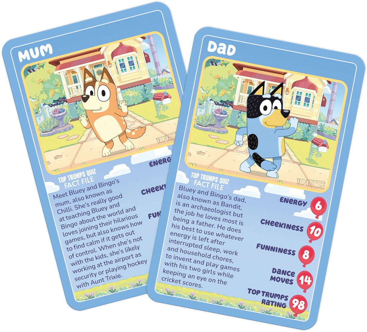 Bluey Top Trumps Specials Card Game for Kids, Ages 4+, by Winning Moves