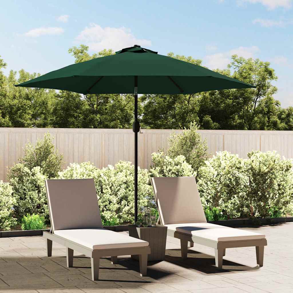 vidaXL Tela de repuesto para sombrilla verde 300 cm Verde