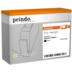 Prindo, Druckerpatrone, kompatibel mit Epson T9441 (BK)