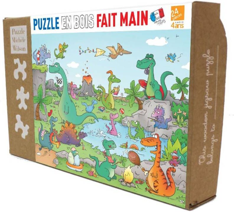 Puzzle Michèle Wilson Puzzle en bois - Les dinosaures - 24 pcs