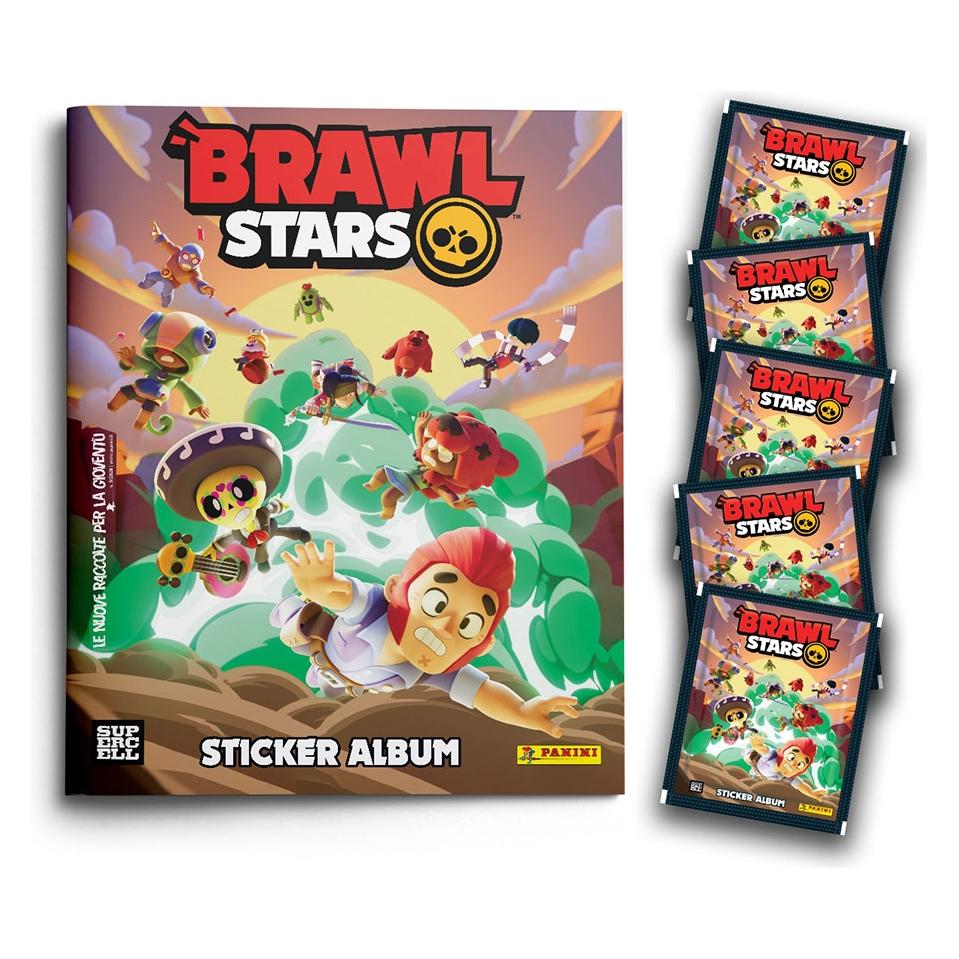 Panini Brawl Stars Starter Set 5 Buste (Booster Pack) (CAR3210)