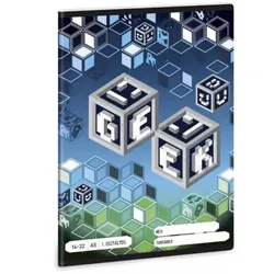 Geek: Liniertes Heft – 1. Klasse, A5