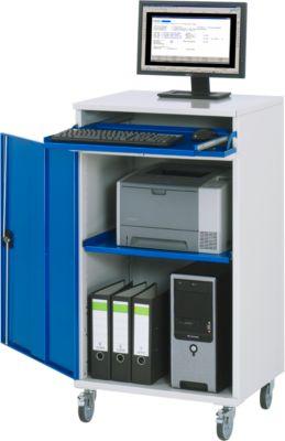Computer-Schrank Typ 650-M60, B 650 x T 520 x H 1060 mm, mobil
