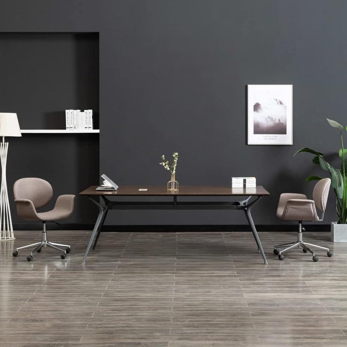 Ergonomische Eetkamerstoel Draaistoel - Taupe