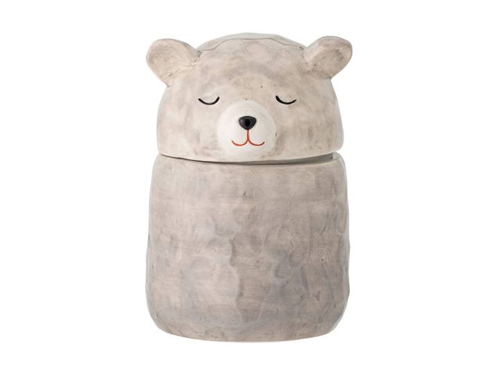 Bloomingville Boîte Puk avec couvercle Ø10 cm Gris