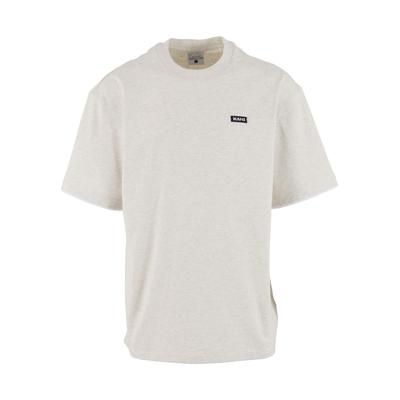 T-Shirt KARL KANI "Karl Kani Retro Oversized T-Shirt", Herren, Gr. XS, beige (vanilla melange), 100% Baumwolle, bedruckt, oversize, Rundhals, Shirts T-Shirt