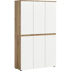 Garderobenschrank Scarpa Weiß/Eiche