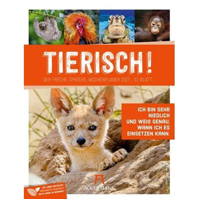 Tierisch Sprüchekalender Wochenplaner 2027