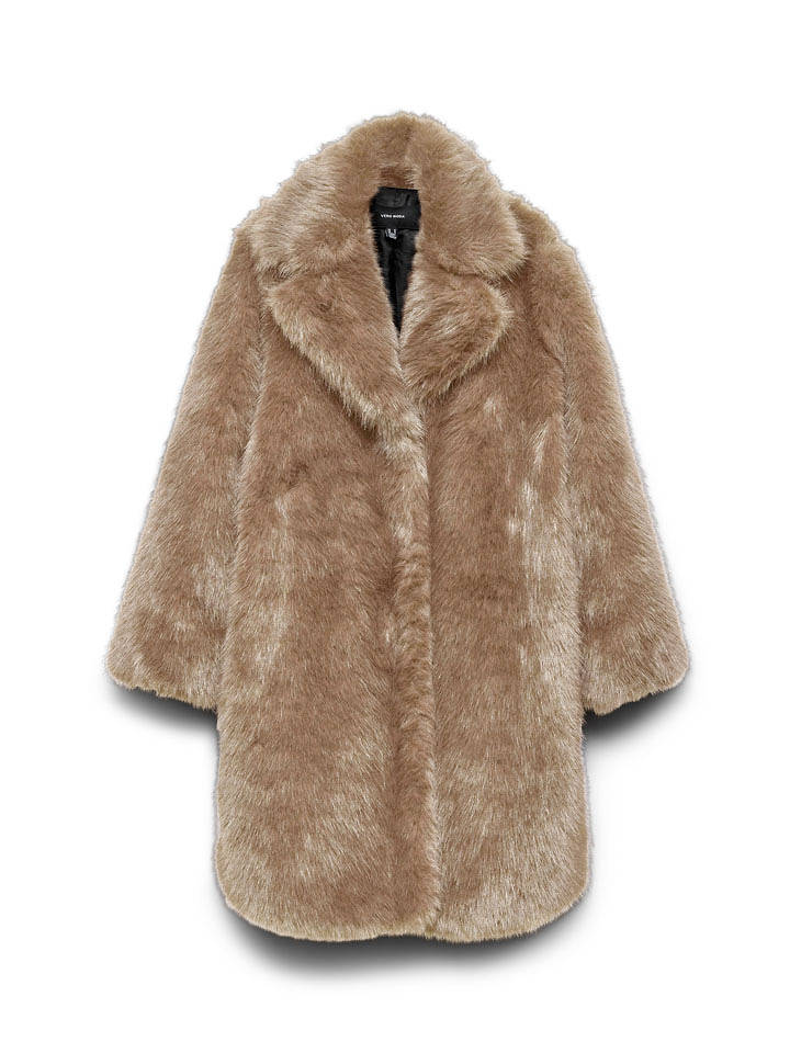 Vero Moda Teddymantel in Hellbraun - XS