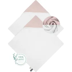 Aspero, Pucktuch + Nuscheli, 2x Baby Musselin Wickeltücher aus Bio-Baumwolle (75 x 75 cm)