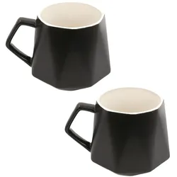 Intirilife, Tasse, Tasse in Feinschliff Optik (350 ml, 2x)
