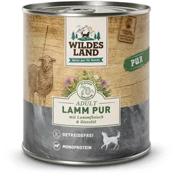 Wildes Land 6 x 800g Lamm PUR