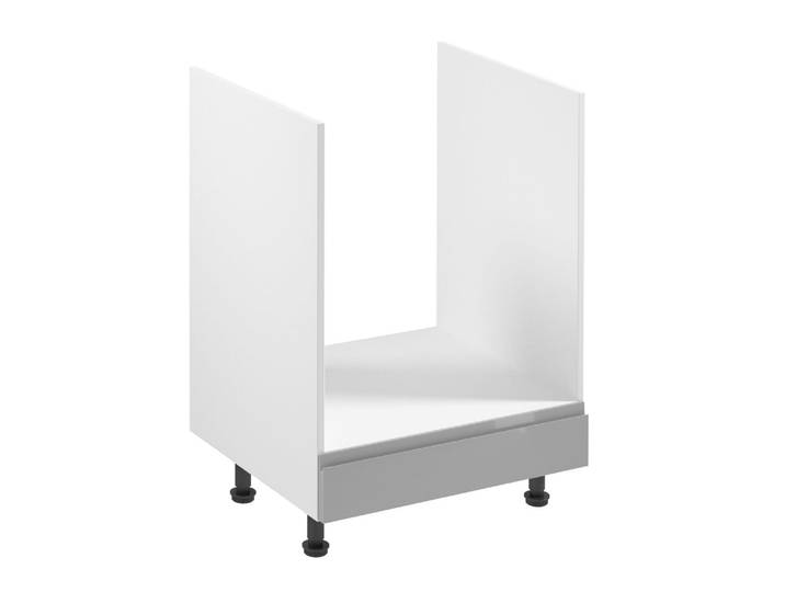 Küchenunterschrank Glanzia Herdumbauschrank 60 cm D60ZK – Grau