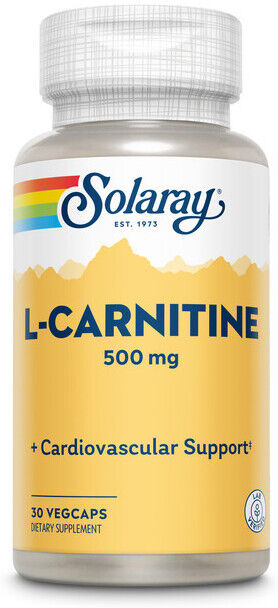 Solaray L Carnitine 500 mg 30 Capsules