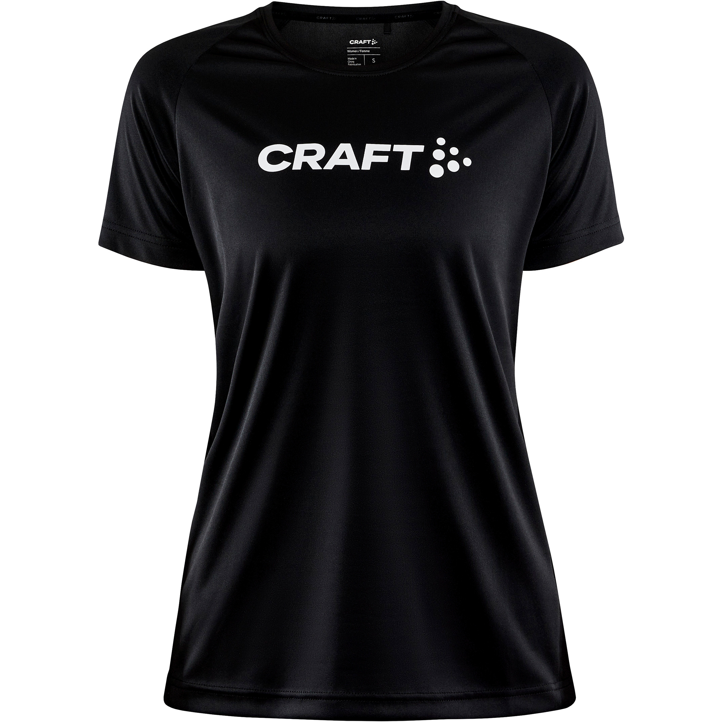 Craft Core Essence Logo Damen T-Shirts schwarz Größe XS Trekking Elastisch
