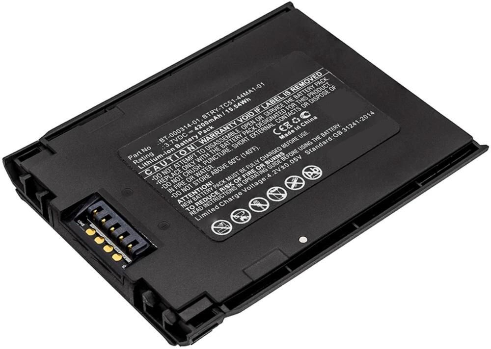 CoreParts MBXPOS-BA0513 Barcode Scanner Battery 15.54Wh Li-ion 3.7V 4200mAh Black for Zebra TC51, TC510, TC510K
