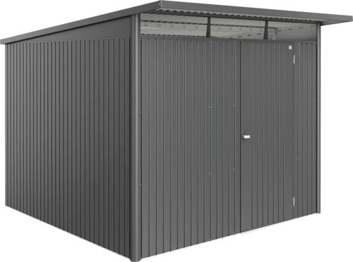 Gartenhaus biohort AvantGarde Eco A7 Standardtür 260 x 300 cm dunkelgrau-metallic
