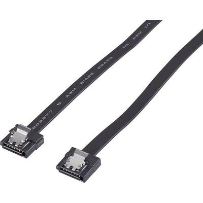 Renkforce Festplatten Anschlusskabel [1x SATA-Buchse 7pol. - 1x SATA-Buchse 7pol.] 0.50 m Schwarz