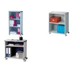 Paperflow, Aktenschrank, Aktenregal Mobil 2 Oh Grau (60 x 30 x 36 cm)