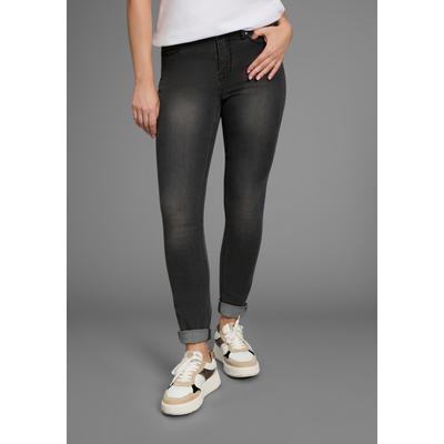 Arizona "Shaping" enge Passform, Röhrenjeans, Used-Look-Waschung, hohe Leibhöhe
