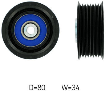 Skf Umlenk-/führungsrolle, Keilrippenriemen Vkmcv 56008