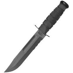 Ka-bar, Mehrzweckmesser, 1212 Black Serrated (17.80 cm)