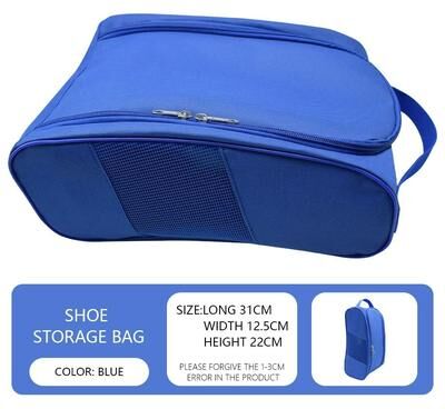 Uplift Essentials Breathable Outdoor Golf Shoe Bag blue