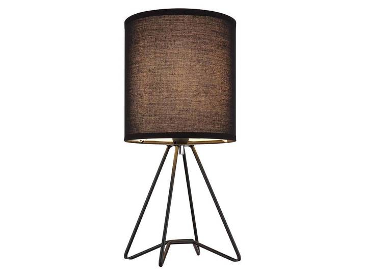 Lampe de table\, textile\, noir\, H 34\,5 cm