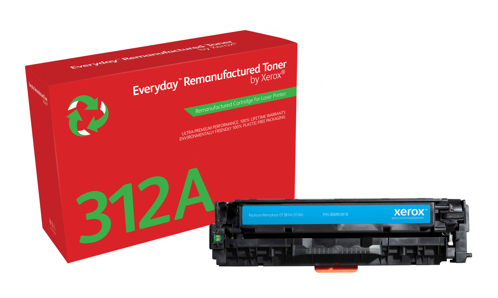 Xerox 006R03818 Everyday Toner, compatibel met HP 312A (CF381A), cyaan