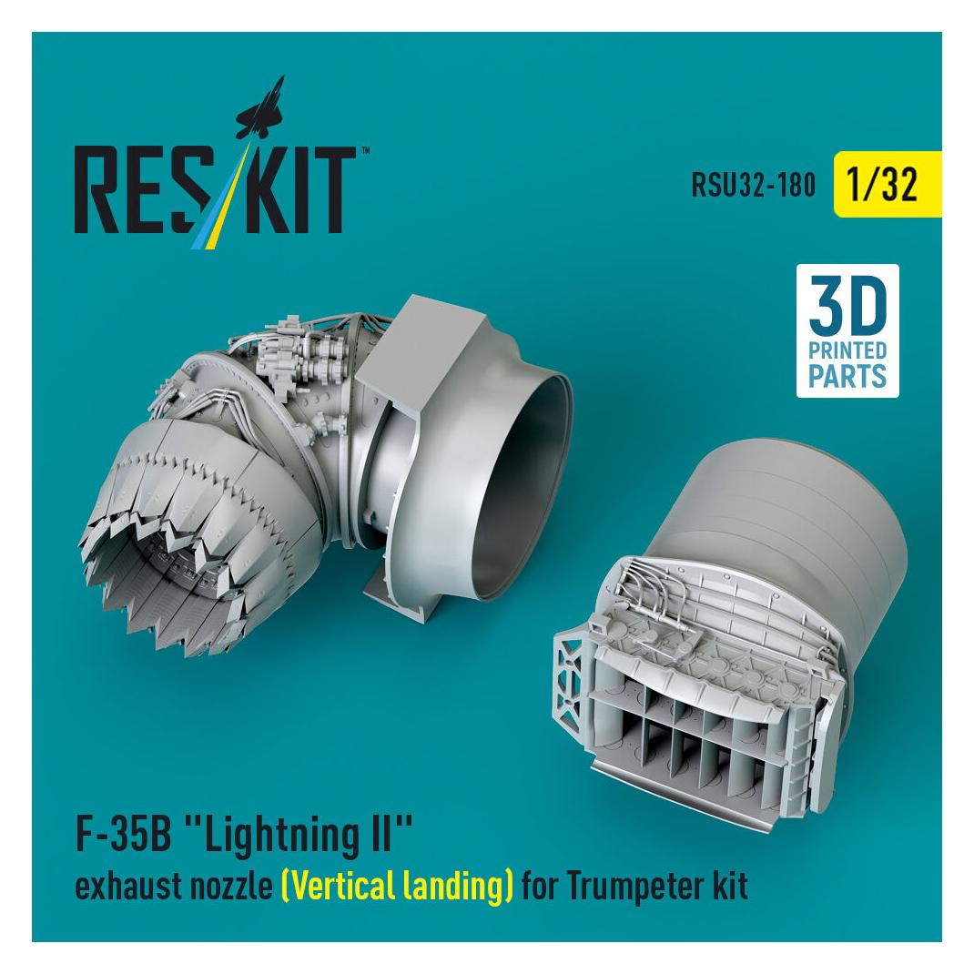 ResKit F-35B Lightning II exhaust nozzle (Vertical landing) for Trumpeter kit (3D printed) (RSU32-0180)