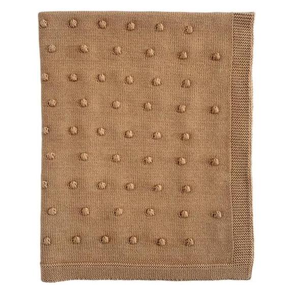 Ooh Noo - Popcorn Baby Blanket - Caramel - 75x95 cm (95 x 75 cm) (40PPB2011)