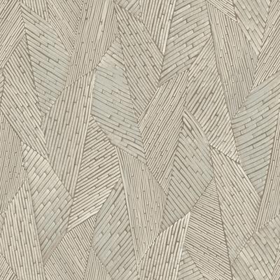 RoomMates Brown & Taupe Woven Reed Stitch Peel and Stick Wallpaper