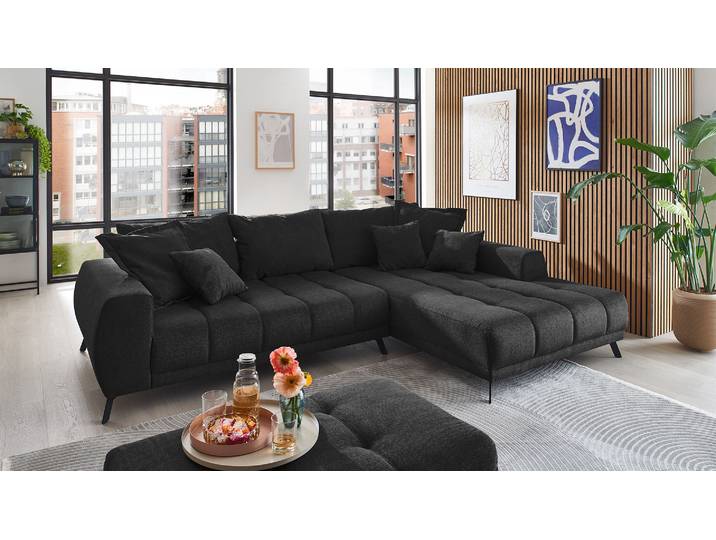 Stoff Ecksofa Couch Abby in L-Form