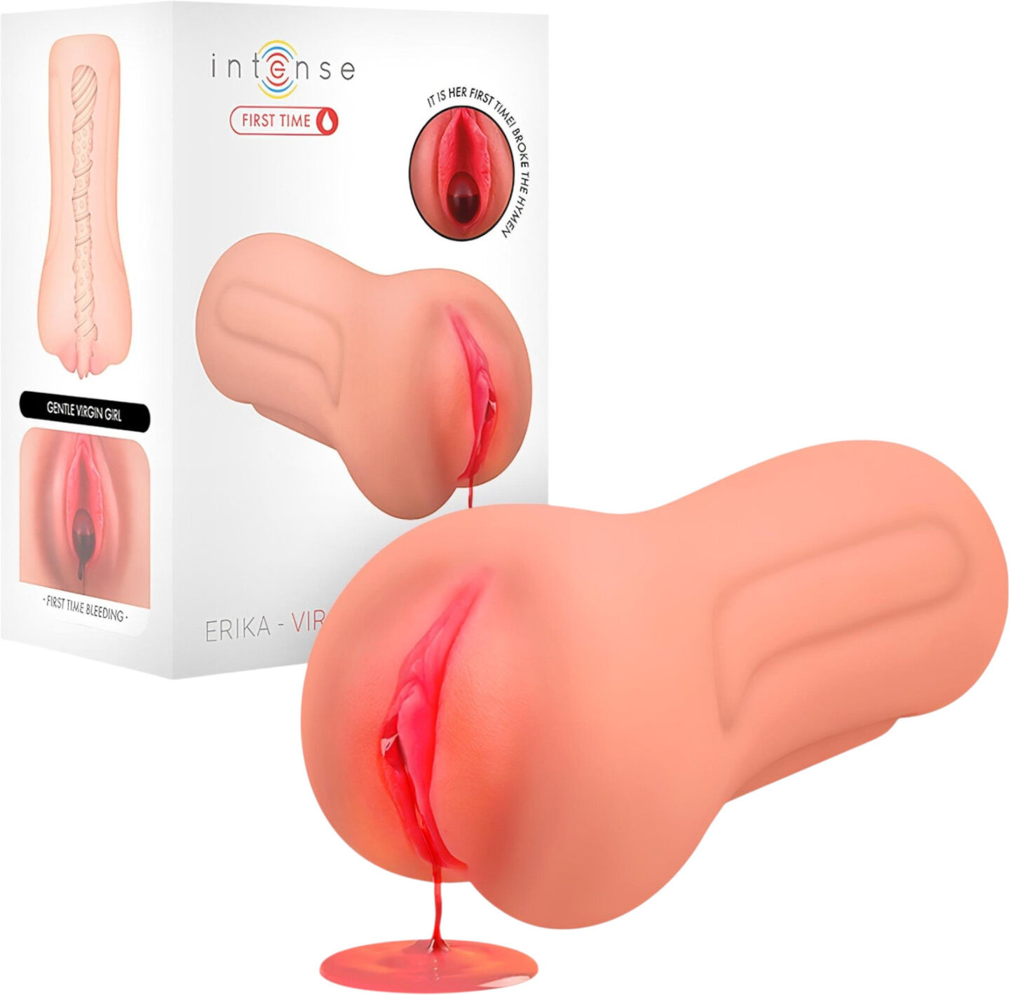 Intense First Time Erica - lifelike virgin vagina masturbator (natural)