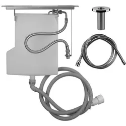 Gessi Securflex Schlauchdurchführung, Rosette Anello, für Fliesenbank, Mindest-Breite>100mm, 735, 01785149, Farbe: Finox Optik