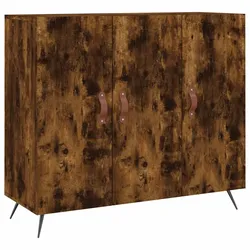 vidaXL Sideboard Räuchereiche 90x34x80 cm Holzwerkstoff