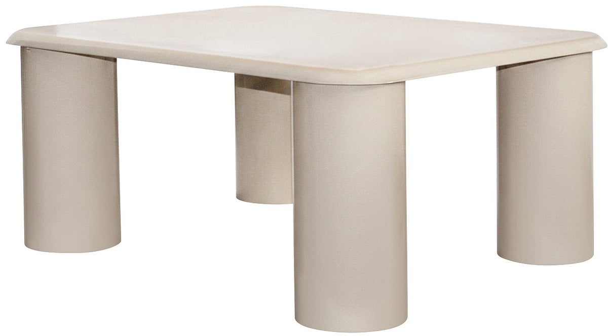 Vente-unique Salontafel ZIDILA in metaal - Crème