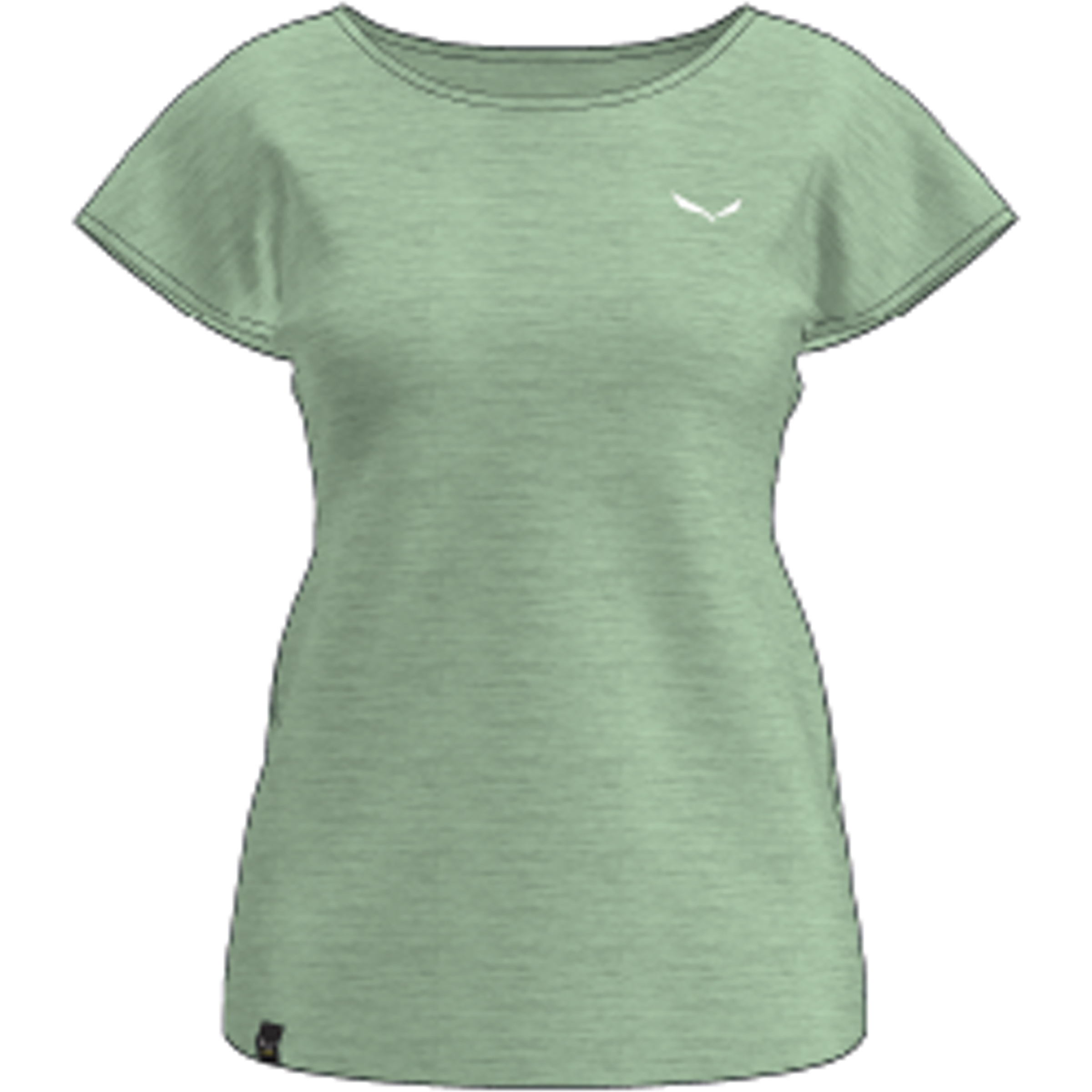 Salewa Puez Melange Dry Damen T-Shirts gruen Größe L Trekking Widerstandsfähig