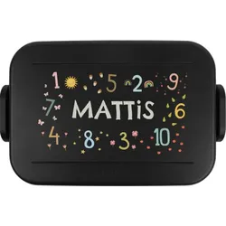 Mepal Brotdose selbst gestalten im Design "Brotdose Einschulung: Zahlen" – BPA-freie personalisierte Lunchbox mit eigenem Foto & Namen für Kinder