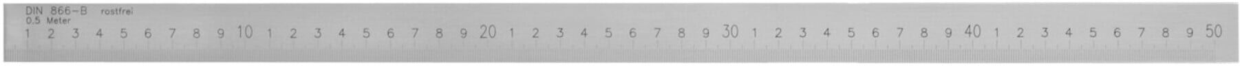 HOLEX Stahlmaßstab Form B INOX 1000 mm (461105 1000)