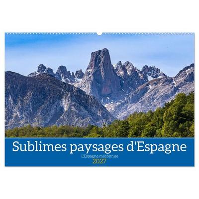 Sublimes paysages d'Espagne (Calendrier mural 2027 DIN A2 vertical), CALVENDO calendrier mensuel